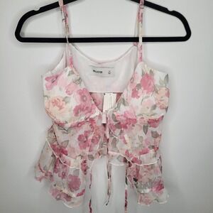 Hollister Floral Pink Camisole Top
